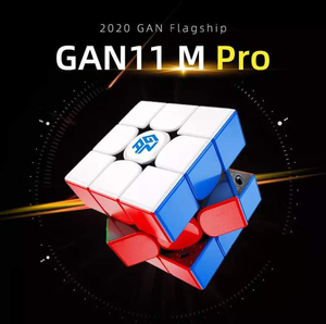 Gan 11M pro stickerless black magnetic 3x3x3 speedcube puzzle toy