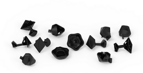 Black caps for YJ YuHu V2M Megaminx puzzle UK STOCK | speedcubing.org